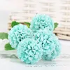 Dekorativa blommor Cafe Decor Simulation Silk Table Tennis Chrysanthemum Green Plant Home Bedroom Decoration Artificial Milky White Flower