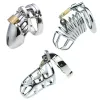 Högkvalitativ kyskhet Cock Cage Alloy Metal Chastity Device Three Style Cock Ring Sex Toys For Men Penis Ring Adult Games