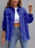 Lusumily Denim Jacke Frauen Frühling Herbst Hemd Stil Jeancoat Weibliche Casual Top Urlaub Oberbekleidung Dame Mantel Student 240109