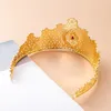 Hair Clips Hollow Flower Traditional Holiday For Women Arad Tiaras Gold Color Bijou Algeria Bridal Wedding Jewelry Crown