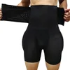 Män vadderade underkläder lårkontroll höftförstärkare formade shorts hög midja bantning body shaper boxer kort s-6xl 240110