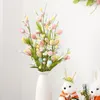 Fiori decorativi Foglie finte di Pasqua Rami di fiori artificiali realistici per decorazioni di uova fai da te Decorazioni per feste esenti da manutenzione Largo