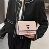 Karl Lagerfield Nouveau coréen Creative Sac à bandoulière chaîne Petit carré de luxe Designer Cross Body Sacs Femmes Sacs à main Messenger Purse 240110