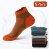5 pares de alta qualidade homens meias tornozelo respirável algodão esportes malha casual atlético verão corte fino curto sokken plus size 240109