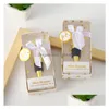 Party Favor 100st Tropical Wedding Favors Gold Pineapple Wine Bottle Stopper i presentförpackning Dekorativa stoppare SN2270 Drop Delivery H DH0ZD