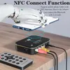 Conectores Nueva versión mejorada NFC Bluetooth 5.0 Receptor Transmisor Fibra Coaxial 3,5 mm Aux Jack Adaptador de audio inalámbrico USB Computadora para automóvil