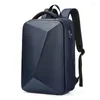 Mochila masculina de 15,6 polegadas para laptop expansível bolsa rígida TSA anti-roubo mochilas à prova d'água carregamento USB para viagens de negócios