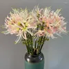 Dekorative Blumen Higan Fake Flower Long Branch Silk Artificial Wedding Party Indoor Garden Outdoor Arrangement Home Decorations