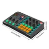 Voice Change Volume Control Live Sound Card Reverberation Audio Mixer Home KTV Podcast Gaming Portable DJ Wireless för Streaming 240110