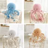 Octopus Knuffels Octopus Pluche Pop Speelspeelgoed voor kinderen Meisjes Jongens Volwassenen Verjaardag Kerstcadeau Aanwezig 23,6 inch, 5 kleuren