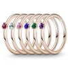 дизайнерские роскошные кольца Pan Family Ring Hot Rose Gold с одним камнем Простые и модные женские