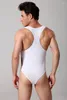 Erkekler Termal İç Giyim 2024 Yüksek Kaliteli Marka Bağlı Buz İpek Yeleği Tek Parçalı Shapewear Erkek Tulum Faja Reductora Hombre
