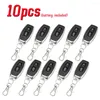 Remote Controlers 10pcs 433MHZ Control Auto Code Electric Learning Gate Garage Door Opener With Keychain 2 Channel