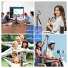 Selfie Monopods Extendable Cell Phone Tripod Stand Selfie Stick with Wireless Remote Compatible with Android Smartphone Camera Projector YQ240110