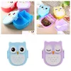 Dinnerware Sets Owl Shaped Lunch Box With Compartments Food Container Lids Portable Bento For Kids School Sn4531 Drop Delivery Home Dhejn