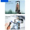 Selfie-monopods Auto Face Tracking 360 Rotatie Gimbal Draadloze Bluetooth-stabilisator Flexibel Selfie Stick-statief met LED-invullicht Q18 YQ240110