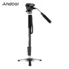 Monopods Andoer 173cm/68inch Photography Monopod Stand Aluminum Alloy 6kg Load 3leg Tripod Base Pan Tilt Head for Dslr Camera Camcorder