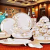 Ensembles de vaisselle en céramique, vaisselle en porcelaine, assiettes, combinaison, Service de table, porcelaine