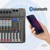 Audio Mixer 8 Channel Mixing Console Bluetooth Sound Board USB Reverb för PC Stage Studio DJ Controller Monitoring 240110