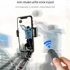 Estabilizadores Handheld Gimbal Smartphone Bluetooth Mãos Livres Estabilizador com Gimbal Dobrável Selfie Stick Tripé para Smartphone YQ240110