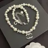 Nieuwe stijl Womens Pearl Brand Boutique Designer Sieraden Klassiek met Bix Girl Couple Gift Hanger Ketting