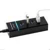 4 w 1 czarny rozdzielacz piasty USB 3.0 Slim Slim Adapter dla Xbox z opakowaniem