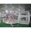 4 diameter+1.2m tunnel free ship to door outdoor activities big clear bubble house Christmas inflatable snow globe camping tent for sale