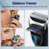 Travel Mens Shaver Mini Electric Razor for Men USB Rechargeable Beard Shaver Small Size Shavers Compact Razor Wet Dry Use 240109