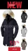 Mantel Damen WINTER Daunenjacke mit Kapuze/Snowdome-Jacken Echter Wolfspelzkragen Entenparkas Fabrikklare Mäntel Windjacke Warmer Reißverschluss Dicker Parka