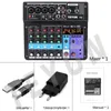 TEYUN 6 Channel Professional Portable Mixer Sound Mixing Console Computer Input 48V Power Model Number Certification Origin A6 240110