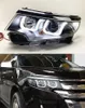 LED-dagsljus för Ford Edge Car-strålkastare 2012-2014 Turn Signal High Beam Lamp Lens