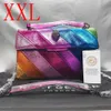 Sacs à bandoulière Kurt G London Sacs à bandoulière en patchwork multicolore pour femmes Marque britannique Designer Fashion Trend Sac à main PU Sacs à bandoulièretylishhandbagsstore