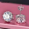 Stud VVS1 D Round Cut 3.0MM Diamond Test Passed Moissanite Diamond 925 Sterling Silver Earring Fine Jewelry Girlfriend Gift YQ240110