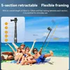 Selfie Monopods TELESIN 1.2M 3M Koolstofvezel Selfie Stick Monopod Uitschuifbaar + 1/4 Schroef Voor 12 11 10 Insta360 DJI OSMO Action 3 4 Camera YQ240110