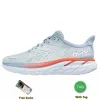 2024 One Clifton 8 Athletic Shoe Running Shoes Bondi 8 Kol Sneakers Stöttabsorberande vägmodmän Kvinnor Toppdesigner Kvinnor Män Runningskor Storlek 36-45