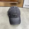 Denim Baseball Cap Fashion Designer Caps For Women And Men Washed Casquette Casual Ball Caps