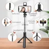 Selfie Monopods NOVO Estabilizador de Vídeo Móvel Live Bluetooth Selfie Stick Tripé Gimbal Smartphone Estabilizador Suporte de Tiro Vertical YQ240110