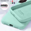 Étuis de téléphone portable Nouveau étui souple en silicone liquide pour Samsung S20 FE S20 UItra S10 S9 S8 Plus Note 20 Ultra S10E A51 A50 A71 A70 A21S A30L240110