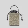 Bakken Mode Vierkante Diamanten Dames Handtassen Glanzend Rhinone Schouder Crossbody Tassen Luxe Glitter Avondfeest Kleine Portemonneesstylishhandbagsstore