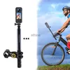 Monopés de selfie para Insta360 X3 Suporte de bicicleta para motocicleta com bastão de selfie invisível para Hero12 11 DJI SJCAM Acessórios para câmeras de ação YQ240110