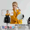 Selfie Monopods Selfie Stick 360 Rotation Face Tracking Tripé Suporte automático de rastreamento de objetos Suporte para câmera de telefone Gimbal para foto Vlog Live YQ240110