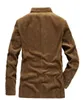 Herfst heren corduroy pak retro-stijl effen kleur casual losse maat 4XL 240110