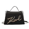 Karl Lagerfield schoudertassen dames lederen designer crossbody tas 2024 nieuwe modeketen kleine draagtas avond cross body handtassen 240110