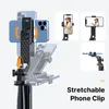 Treppiedi Ulanzi MA09 Treppiede per selfie stick con telecomando Bluetooth con supporto Gopro Supporto per telefono GoPro con vite da 1/4" per Vlog in streaming live