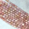 Loose Gemstones Natural Genuine Pink Beryl Morganite Nugget Free Form Fillet Irregular Pebble DIY Necklaces Bracetls Beads 15" 05906