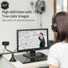 Webcams HD Webcam USB Web Camera With Noise Cancelling Microphone 360 Degree Rotation Webcam CMOS For Home Computer PC Office Study GameL240105