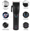 Tondeuse Professionele Tondeuse Trimmer Set Haarsnijmachine Draadloze Kapper Clipper LED Display Baardtrimmer Mannen 240110