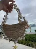Сумка из жемчуга и ракушки, тканая из травы, портативная женская сумка для пляжного отдыха и отдыха blieberryeyes
