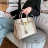 Himalayans Hands Sacs Femme Sacs 2024 Nouveau Crocodile Thai Crocodile Bag Bag Himalayan White Classic Handheld Commuter Handsbag Have Logo