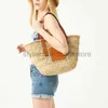 Schoudertassen Casual Rotan Grote Capaciteit Tote Designer Rieten Geweven Dames Handtassen Zomer Strand Bali Str Bag Dame Reizen Grote Mand Pursestylishhandbagsstore